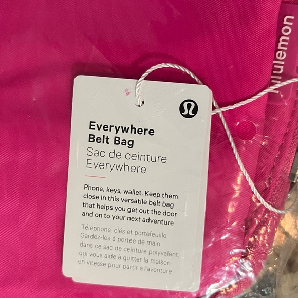 NWT Lululemon Sonic Pink Everywhere Belt Bag 1L - Picture 9 of 11
